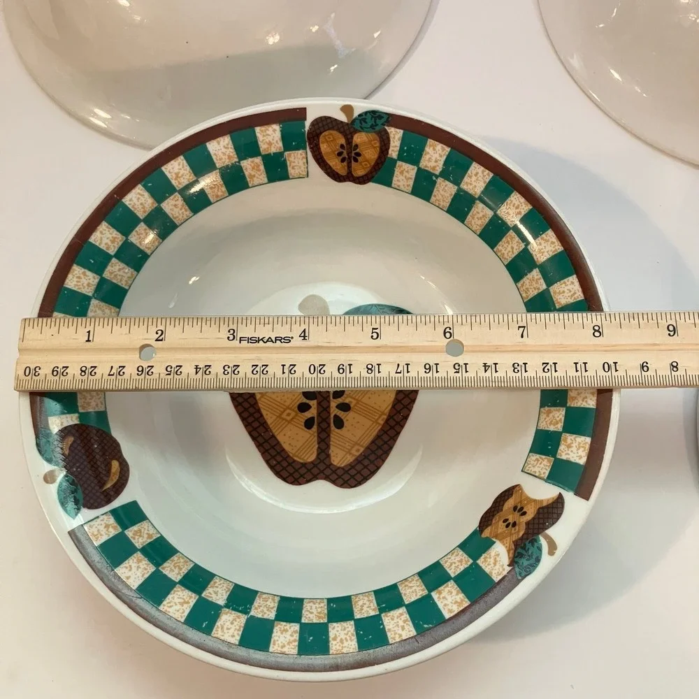 Tabletops Unlimited 1990's A is For Apple Soup Salad Bowls 8